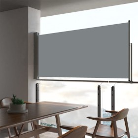 Toldo lateral retráctil de jardín gris 60x300 cm de vidaXL, Sombrillas - Ref: Foro24-48354, Precio: 49,25 €, Descuento: %