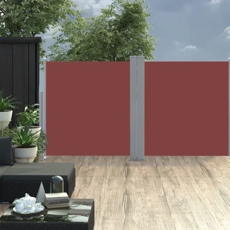 Toldo lateral retráctil marrón 120x600 cm de vidaXL, Sombrillas - Ref: Foro24-48451, Precio: 64,80 €, Descuento: %