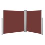 Toldo lateral retráctil marrón 120x600 cm de vidaXL, Sombrillas - Ref: Foro24-48451, Precio: 90,63 €, Descuento: %