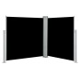 Toldo lateral retráctil negro 140x600 cm de vidaXL, Sombrillas - Ref: Foro24-48454, Precio: 93,29 €, Descuento: %