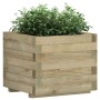 Arriate cuadrado madera 50x50x40 cm en Macetas y jardineras | Comprar online en Foru.es