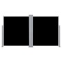 Toldo lateral retráctil negro 140x600 cm de vidaXL, Sombrillas - Ref: Foro24-48454, Precio: 93,29 €, Descuento: %