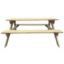 Mesa de picnic de madera de pino 150x135x71,5 cm en Mesas de jardín | Comprar online en Foru.es