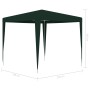 Carpa profesional para fiestas verde 90 g/m² 2,5x2,5 m de vidaXL, Carpas y cenadores - Ref: Foro24-48512, Precio: 58,23 €, De...