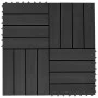 Baldosas de porche de WPC 30x30 cm 1 m² negro 11 unidades de vidaXL, Suelos y moquetas - Ref: Foro24-45023, Precio: 65,33 €, ...