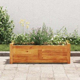 Arriate de madera de acacia 76x27,6x25 cm en Macetas y jardineras | Comprar online en Foru.es