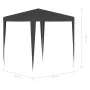 Carpa para celebraciones profesional gris antracita 2x2 m de vidaXL, Carpas y cenadores - Ref: Foro24-48506, Precio: 51,78 €,...