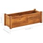 Arriate de madera de acacia 76x27,6x25 cm en Macetas y jardineras | Comprar online en Foru.es