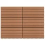 6 Stück WPC braune Fliesen 1m² 60x30 cm von vidaXL, Böden und Teppiche - Ref: Foro24-49055, Preis: 69,51 €, Rabatt: %