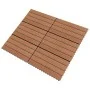 6 Stück WPC braune Fliesen 1m² 60x30 cm von vidaXL, Böden und Teppiche - Ref: Foro24-49055, Preis: 69,51 €, Rabatt: %
