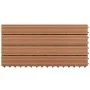 6 Stück WPC braune Fliesen 1m² 60x30 cm von vidaXL, Böden und Teppiche - Ref: Foro24-49055, Preis: 69,51 €, Rabatt: %