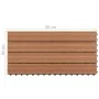 6 Stück WPC braune Fliesen 1m² 60x30 cm von vidaXL, Böden und Teppiche - Ref: Foro24-49055, Preis: 69,51 €, Rabatt: %