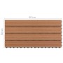Baldosas 6 unidades WPC marrón 1m² 60x30 cm de vidaXL, Suelos y moquetas - Ref: Foro24-49055, Precio: 69,72 €, Descuento: %