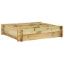 Arriate de madera impregnada 90x90x20 cm en Macetas y jardineras | Comprar online en Foru.es