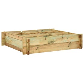 Arriate de madera impregnada 90x90x20 cm en Macetas y jardineras | Comprar online en Foru.es