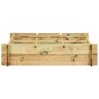 Arriate de madera impregnada 90x90x20 cm en Macetas y jardineras | Comprar online en Foru.es