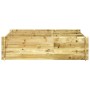 Arriate elevado madera maciza de pino impregnada 150x100x40 cm en Macetas y jardineras | Comprar online en Foru.es
