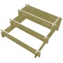 Jardinera con 3 niveles de madera impregnada 90x90x35 cm en Macetas y jardineras | Comprar online en Foru.es