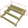 Jardinera con 3 niveles de madera impregnada 90x90x35 cm en Macetas y jardineras | Comprar online en Foru.es