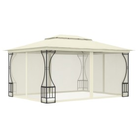 Cenador con redes color crema 300x400x265 cm de vidaXL, Carpas y cenadores - Ref: Foro24-48596, Precio: 362,31 €, Descuento: %