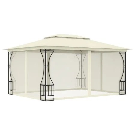 Cenador con redes color crema 300x400x265 cm de vidaXL, Carpas y cenadores - Ref: Foro24-48596, Precio: 355,63 €, Descuento: %