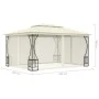 Cenador con redes color crema 300x400x265 cm de vidaXL, Carpas y cenadores - Ref: Foro24-48596, Precio: 355,63 €, Descuento: %