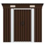 Caseta de almacenamiento jardín acero marrón 194x121x181 cm de vidaXL, Cobertizos - Ref: Foro24-47027, Precio: 203,27 €, Desc...