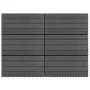 Tiles 6 units WPC gray 1m² 60x30 cm by vidaXL, Floors and carpets - Ref: Foro24-49056, Price: 73,06 €, Discount: %