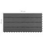 Tiles 6 units WPC gray 1m² 60x30 cm by vidaXL, Floors and carpets - Ref: Foro24-49056, Price: 73,06 €, Discount: %