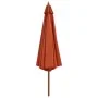Sombrilla de jardín con palo de madera 350 cm terracota de vidaXL, Sombrillas - Ref: Foro24-44532, Precio: 127,30 €, Descuent...