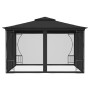 Cenador con redes gris antracita 300x300x265 cm de vidaXL, Carpas y cenadores - Ref: Foro24-48597, Precio: 288,98 €, Descuent...
