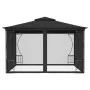 Cenador con redes gris antracita 300x300x265 cm de vidaXL, Carpas y cenadores - Ref: Foro24-48597, Precio: 284,11 €, Descuent...