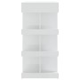 Mesa bar con estante aglomerado blanco brillo 100x50x101,5 cm de vidaXL, Mesas de cocina y de comedor - Ref: Foro24-809455, P...