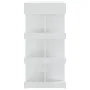 Mesa bar con estante aglomerado blanco brillo 100x50x101,5 cm de vidaXL, Mesas de cocina y de comedor - Ref: Foro24-809455, P...