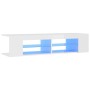Mueble de TV con luces LED blanco brillante 135x39x30 cm de vidaXL, Muebles TV - Ref: Foro24-804235, Precio: 78,01 €, Descuen...