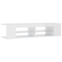 Mueble de TV con luces LED blanco brillante 135x39x30 cm de vidaXL, Muebles TV - Ref: Foro24-804235, Precio: 78,01 €, Descuen...