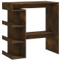 Mesa alta con estante roble ahumado 100x50x101,5 cm de vidaXL, Mesas de cocina y de comedor - Ref: Foro24-812960, Precio: 82,...