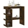 Mesa alta con estante roble ahumado 100x50x101,5 cm de vidaXL, Mesas de cocina y de comedor - Ref: Foro24-812960, Precio: 85,...