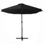 Sombrilla de jardín con palo de aluminio negro 460x270 cm de vidaXL, Sombrillas - Ref: Foro24-47302, Precio: 164,37 €, Descue...