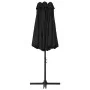 Sombrilla de jardín con palo de aluminio negro 460x270 cm de vidaXL, Sombrillas - Ref: Foro24-47302, Precio: 164,37 €, Descue...