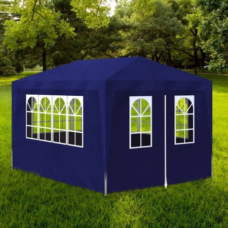 Carpa para fiestas azul 3x4 m de vidaXL, Carpas y cenadores - Ref: Foro24-90335, Precio: 99,28 €, Descuento: %
