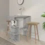 Sonoma gray storage shelf bar table 100x50x101.5 cm by vidaXL, Kitchen and dining tables - Ref: Foro24-812961, Price: 76,63 €...