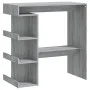 Sonoma gray storage shelf bar table 100x50x101.5 cm by vidaXL, Kitchen and dining tables - Ref: Foro24-812961, Price: 76,63 €...