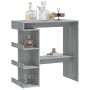 Mesa bar estante almacenaje gris Sonoma 100x50x101,5 cm de vidaXL, Mesas de cocina y de comedor - Ref: Foro24-812961, Precio:...