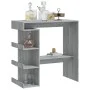 Sonoma gray storage shelf bar table 100x50x101.5 cm by vidaXL, Kitchen and dining tables - Ref: Foro24-812961, Price: 76,63 €...