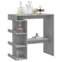Concrete gray plywood storage bar table 100x50x101.5 cm by vidaXL, Kitchen and dining tables - Ref: Foro24-809453, Price: 82,...