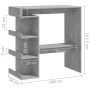 Concrete gray plywood storage bar table 100x50x101.5 cm by vidaXL, Kitchen and dining tables - Ref: Foro24-809453, Price: 82,...