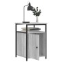 Mesita de noche madera contrachapada gris Sonoma 40x42x60 cm de vidaXL, Mesitas de noche - Ref: Foro24-826039, Precio: 45,16 ...