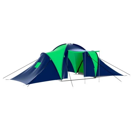 Tienda de campaña para 9 personas tela azul y verde de vidaXL, Tiendas de campaña - Ref: Foro24-90412, Precio: 152,27 €, Desc...