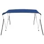 Toldo Bimini de 3 arcos azul 183x180x137 cm de vidaXL, Cubiertas para almacenamiento de barcas - Ref: Foro24-92363, Precio: 1...